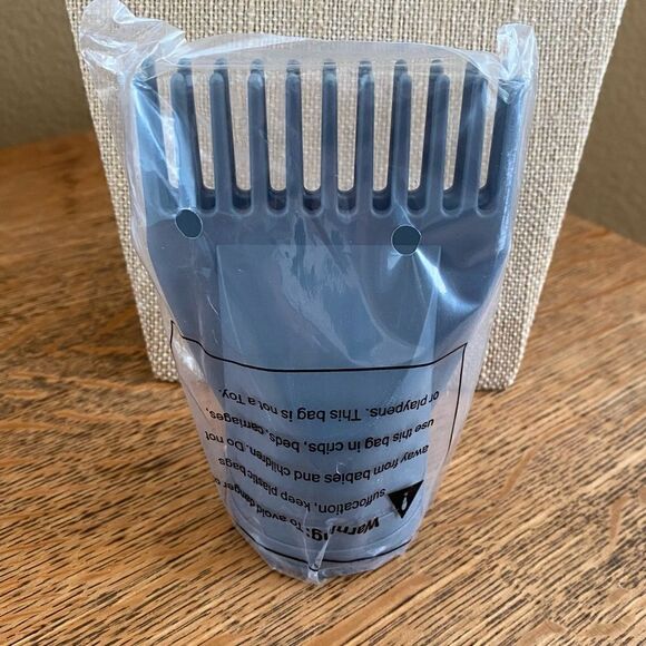 Hairitage Stretch It Out Hair Comb/Tan Raffia Headband & White Scrunchie. NWT - Picture 7 of 14